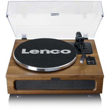 LS-410WA Platenspeler met 4 ingebouwde luidsprekers en bluetooth-ontvangst wood Product foto