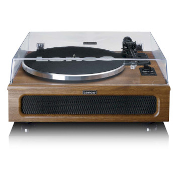 LS-410WA Platenspeler met 4 ingebouwde luidsprekers en bluetooth-ontvangst wood Product foto