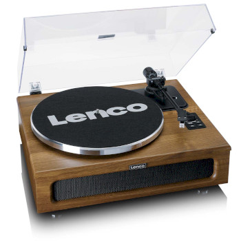 LS-410WA Platenspeler met 4 ingebouwde luidsprekers en bluetooth-ontvangst wood Product foto