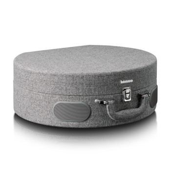 LS-66GY Houten retro platenspeler met ingebouwde speakers, bluetooth® en at3600l cassette grijs Product foto