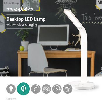 LTLGQ3MD1WT Led-lamp met draadloze lader | dimmer - op product | qi | 5 w | met dimfunctie | koel wit / natuurli Product foto