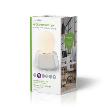 LTLQ10W1WT Led-lamp met draadloze lader | dimmer - op product | qi | 10 w | met dimfunctie | warm wit | 3000 k Verpakking foto