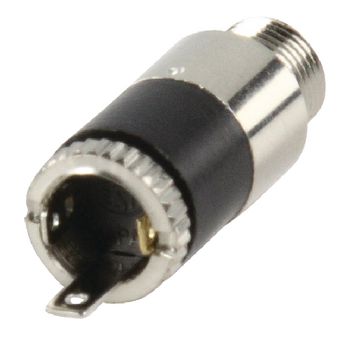 LUM-KLB4 Stereoconnector 3.5 mm female zilver