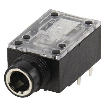 LUM-KLBRSS3 Stereoconnector 6.35 mm female pvc zwart
