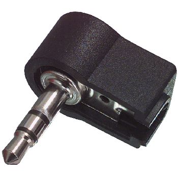 LUM-WKLS40 Stereoconnector 3.5 mm male zwart