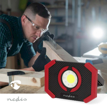 LWORR10RD Werklamp | 10 w | batterij gevoed | 5 v dc | n/a | oplaadbaar | lichtduur: 10 u | 1000 lm | lichtber Product foto