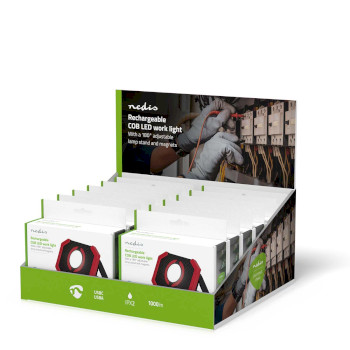 LWORR10RD Werklamp | 10 w | batterij gevoed | 5 v dc | n/a | oplaadbaar | lichtduur: 10 u | 1000 lm | lichtber Verpakking foto