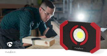 LWORR10RD Werklamp | 10 w | batterij gevoed | 5 v dc | n/a | oplaadbaar | lichtduur: 10 u | 1000 lm | lichtber Product foto