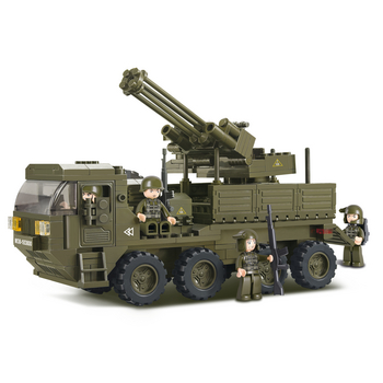 M38-B0302 Bouwstenen army serie voertuig voor zwaar transport