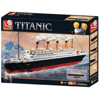 M38-B0577 Bouwstenen titanic serie titanic groot Verpakking foto
