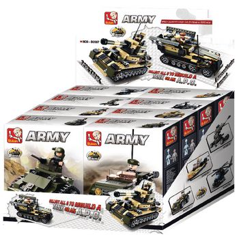 M38-B0587 Bouwstenen army serie 8-in-1-display