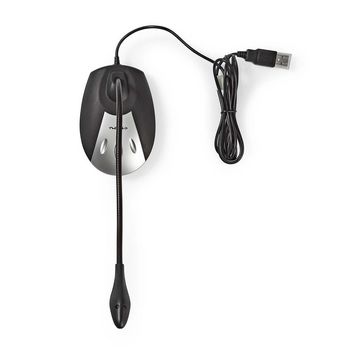MICDU100BK Microfoon | gebruikt voor: desktop / notebook | bedraad | usb-a male | aan/uit knop | koptelefoonout Product foto