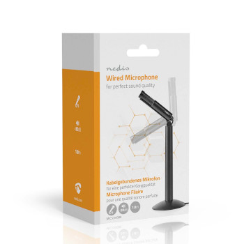MICSJ100BK Microfoon | gebruikt voor: desktop / notebook / smartphone / tablet | bedraad | 1x 3,5 mm Verpakking foto