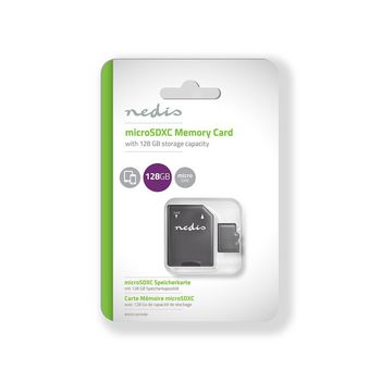MMSD128100BK Microsd-geheugenkaart | microsdxc | 128 gb | schrijfsnelheid: 90 mb/s | leessnelheid: 45 mb/s | uhs- Verpakking foto