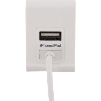 MOB-21230 Lader 2-uitgangen 3.1 a apple 30-pins / usb wit Product foto