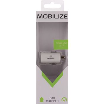 MOB-21237 Autolader 1-uitgang 2.1 a usb wit Verpakking foto