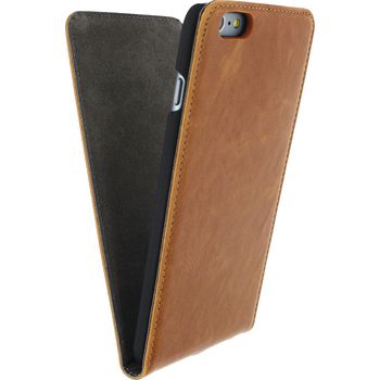 MOB-21903 Smartphone premium magnet flip case apple iphone 6 plus / 6s plus bruin Product foto