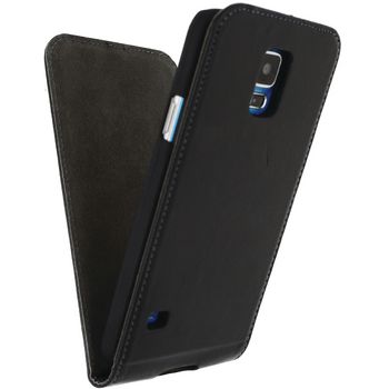 MOB-21904 Smartphone premium magnet flip case samsung galaxy s5 / s5 plus / s5 neo zwart Product foto
