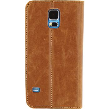MOB-21994 Smartphone premium magnet book case samsung galaxy s5 / s5 plus / s5 bruin Product foto
