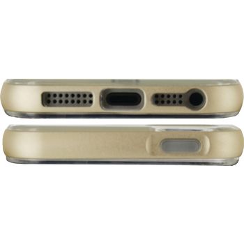 MOB-22003 Smartphone gelly+ case apple iphone 5 / 5s / se goud In gebruik foto