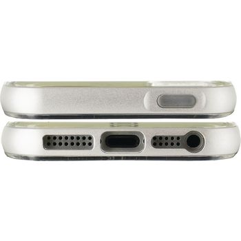 MOB-22004 Smartphone gelly+ case apple iphone 5 / 5s / se zilver In gebruik foto