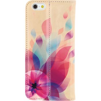 MOB-22006 Smartphone premium magnet book case apple iphone 6 / 6s bloemen Product foto