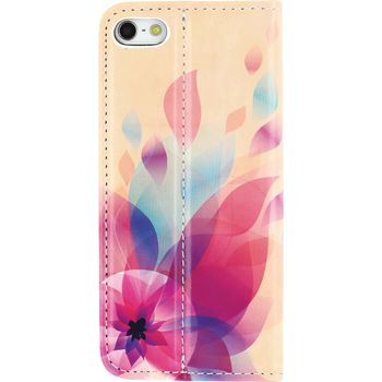MOB-22008 Smartphone premium magnet book case apple iphone 5 / 5s / se bloemen Product foto