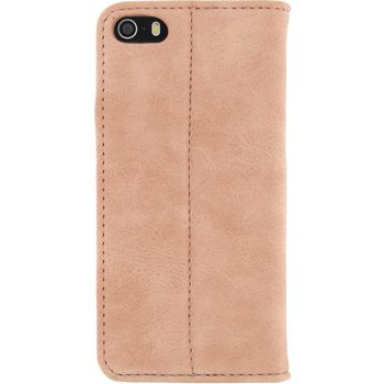 MOB-22129 Smartphone premium magnet book case apple iphone 5 / 5s / se roze Product foto