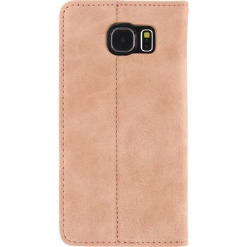 MOB-22131 Smartphone premium magnet book case samsung galaxy s6 roze Product foto
