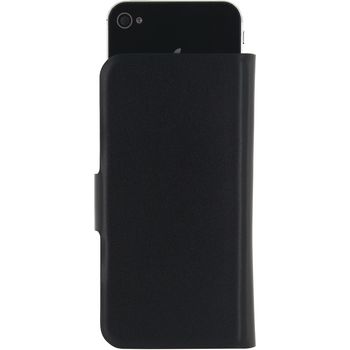 MOB-22141 Smartphone universal wallet book case s zwart In gebruik foto