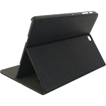 MOB-22168 Tablet premium folio case samsung galaxy tab s2 9.7 / s2 9.7 (2016) zwart In gebruik foto