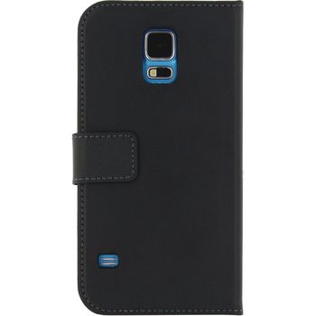 MOB-22183 Smartphone classic wallet book case samsung galaxy s5 / s5 plus / s5 neo zwart Product foto