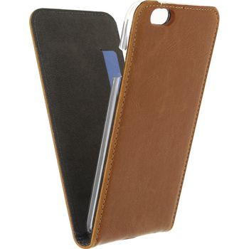 MOB-22252 Smartphone premium magnet flip case apple iphone 6 / 6s bruin Product foto