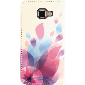MOB-22393 Smartphone premium magnet book case samsung galaxy a5 2016 bloemen Product foto
