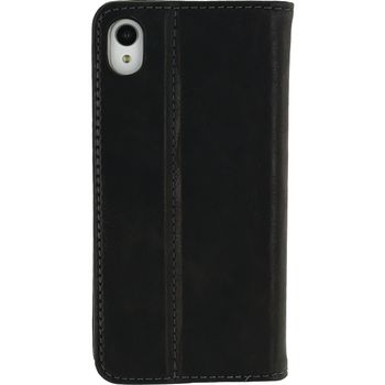 MOB-22431 Smartphone premium magnet book case sony xperia m4 aqua zwart Product foto