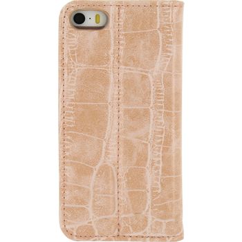 MOB-22470 Smartphone premium magnet book case apple iphone 5 / 5s / se roze Product foto