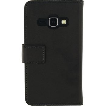 MOB-22505 Smartphone classic wallet book case samsung galaxy j1 2016 zwart Product foto