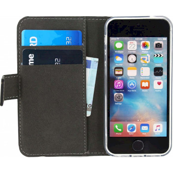 MOB-22645 Smartphone gelly wallet book case apple iphone 5 / 5s / se zwart Product foto