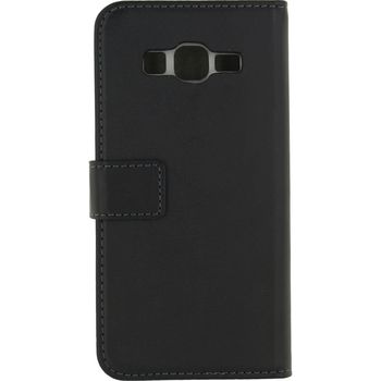 MOB-22665 Smartphone classic gelly wallet book case samsung galaxy grand prime / ve zwart Product foto