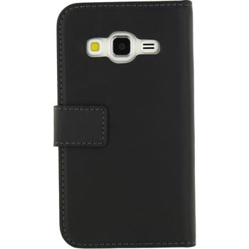 MOB-22666 Smartphone classic gelly wallet book case samsung galaxy core prime / ve zwart Product foto