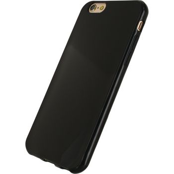 MOB-22750 Smartphone gel-case apple iphone 6 / 6s zwart In gebruik foto