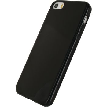 MOB-22751 Smartphone gel-case apple iphone 5 / 5s / se zwart In gebruik foto