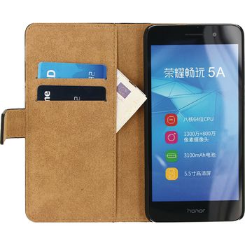 MOB-22761 Smartphone classic wallet book case huawei y6 ii zwart Product foto