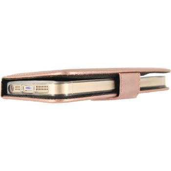 MOB-22764 Smartphone gelly wallet book case apple iphone 5 / 5s / se roze In gebruik foto