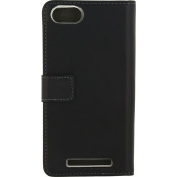 MOB-22782 Smartphone gelly wallet book case wiko lenny 3 zwart Product foto
