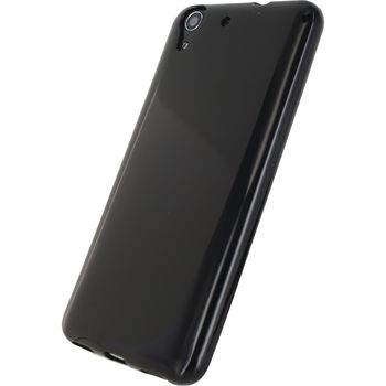 MOB-22848 Smartphone gel-case huawei y5 ii / huawei y6 ii zwart In gebruik foto