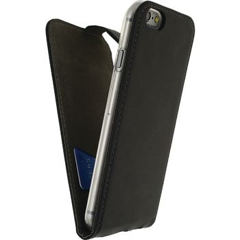 MOB-22867 Smartphone gelly flip case apple iphone 6 / 6s zwart In gebruik foto