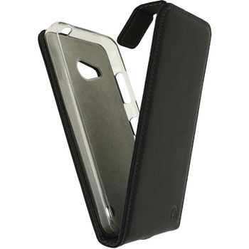 MOB-22876 Smartphone gelly flip case microsoft lumia 550 zwart In gebruik foto