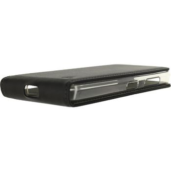 MOB-22876 Smartphone gelly flip case microsoft lumia 550 zwart In gebruik foto