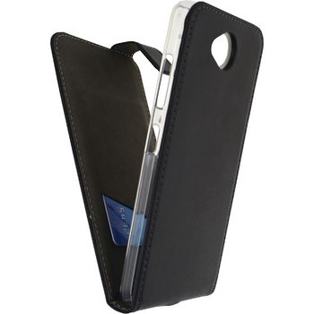 MOB-22877 Smartphone gelly flip case microsoft lumia 650 zwart In gebruik foto